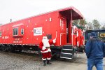 Santa Posing for This Railfan